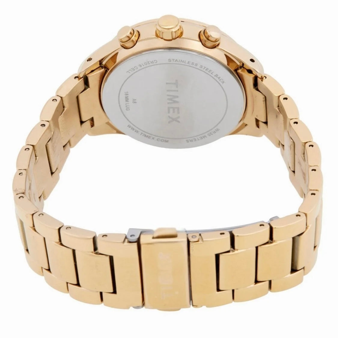 TIMEX Chronograph Quartz Crystal Gold Dial