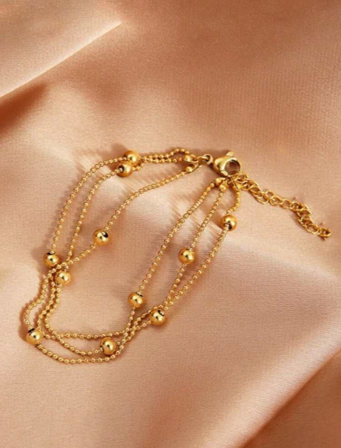 Bracelet Multi-Rangs Perlé