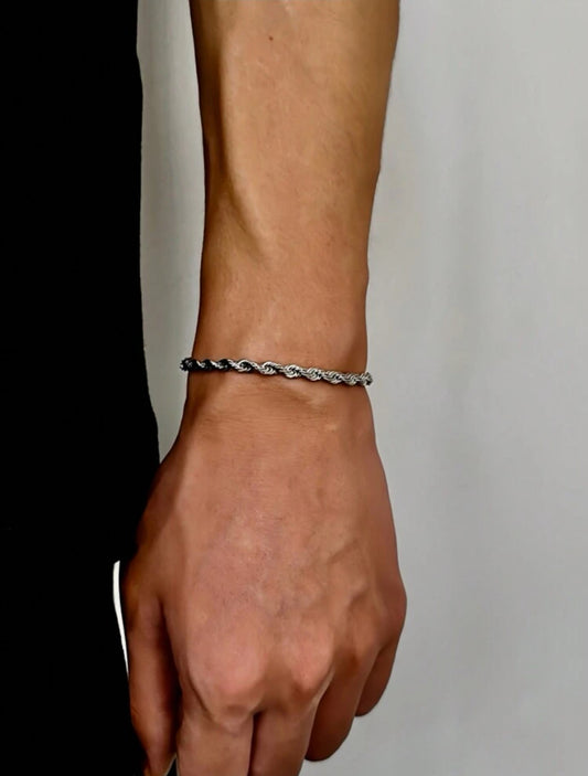 Bracelet chaîne torsadé