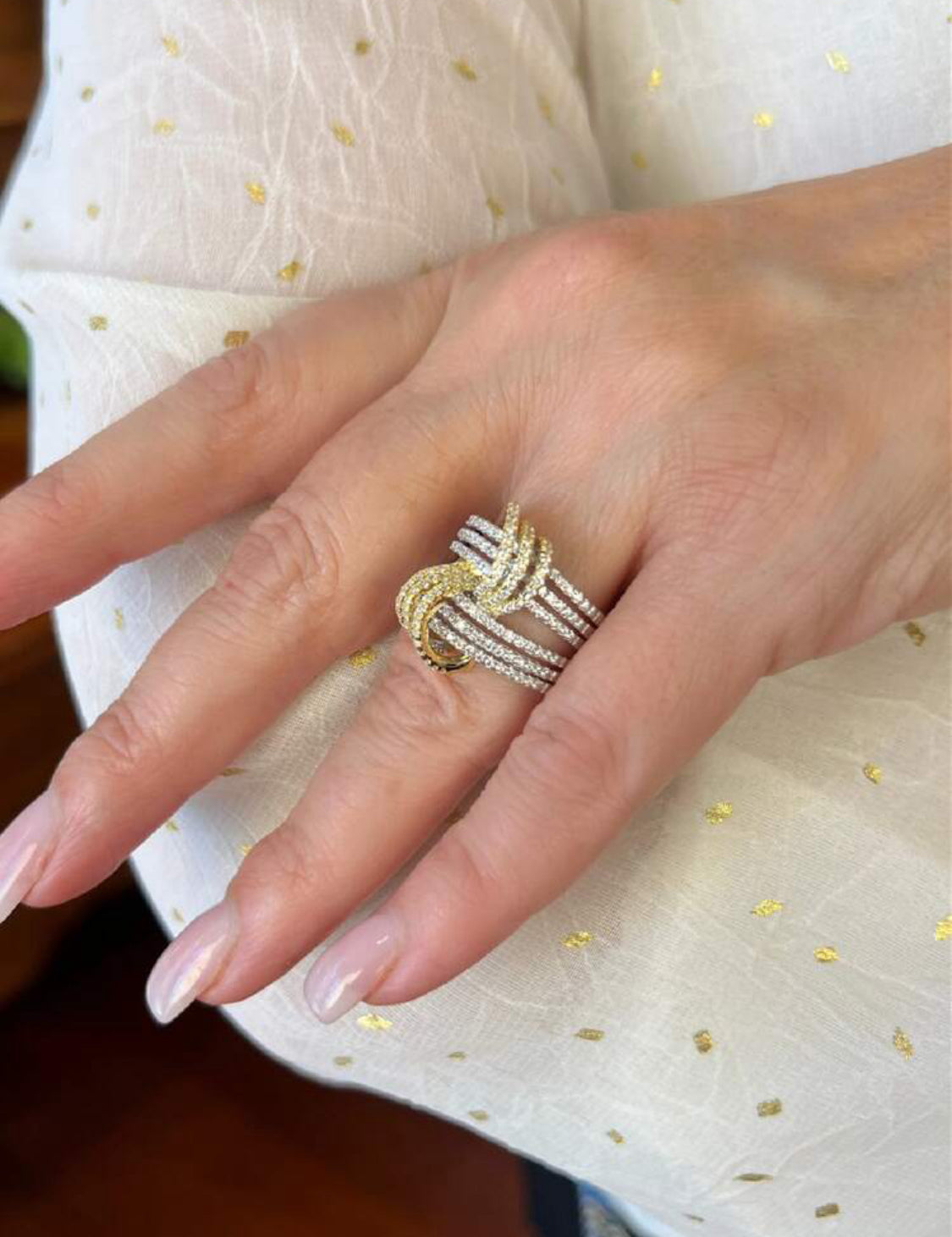 Bague bicolore en cuivre