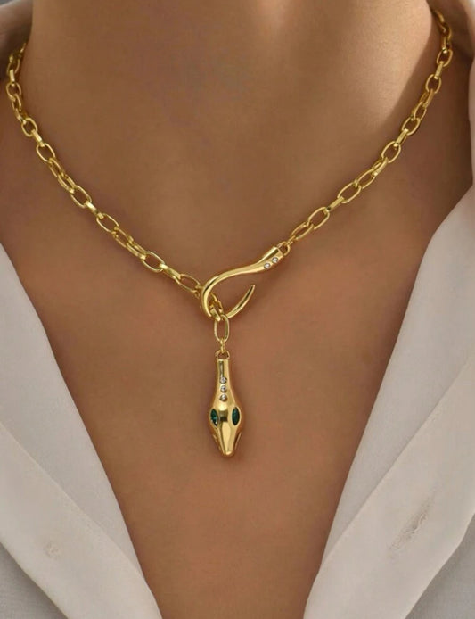 Collier ras-de-cou serpent