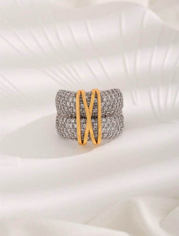 Bague Luxe X Plaquée Or