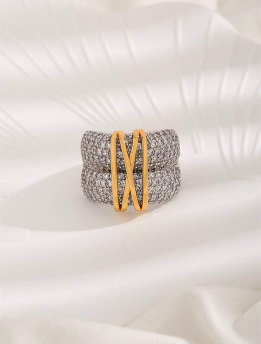 Bague Luxe X Plaquée Or