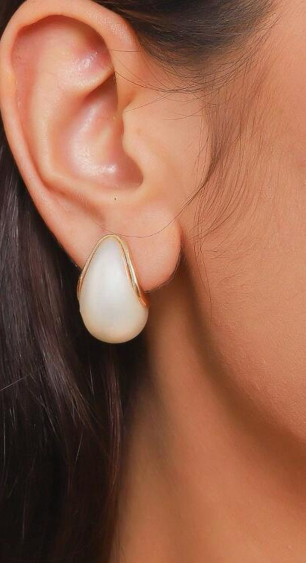 Boucles d’oreille goutte de perles