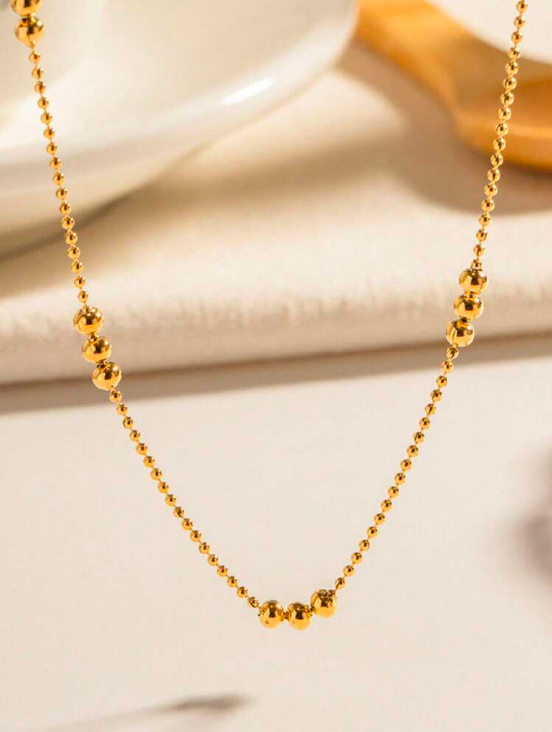 Collier Chaîne Perlée